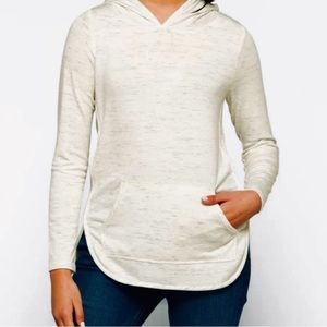 NWOT Milania French Terry Curved Hem Hoodie